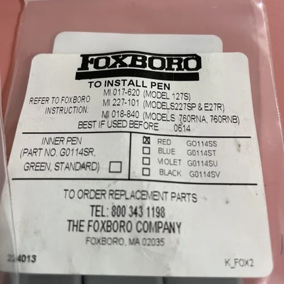 NEW Foxboro GO114SS