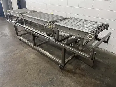 114"L Three-Section Wire Conveyor