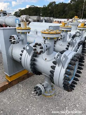 Used Wuxi Chemical Equipment 333 Sq Ft Shell & Tube Heat Exchanger, Duplex 2205, 2023