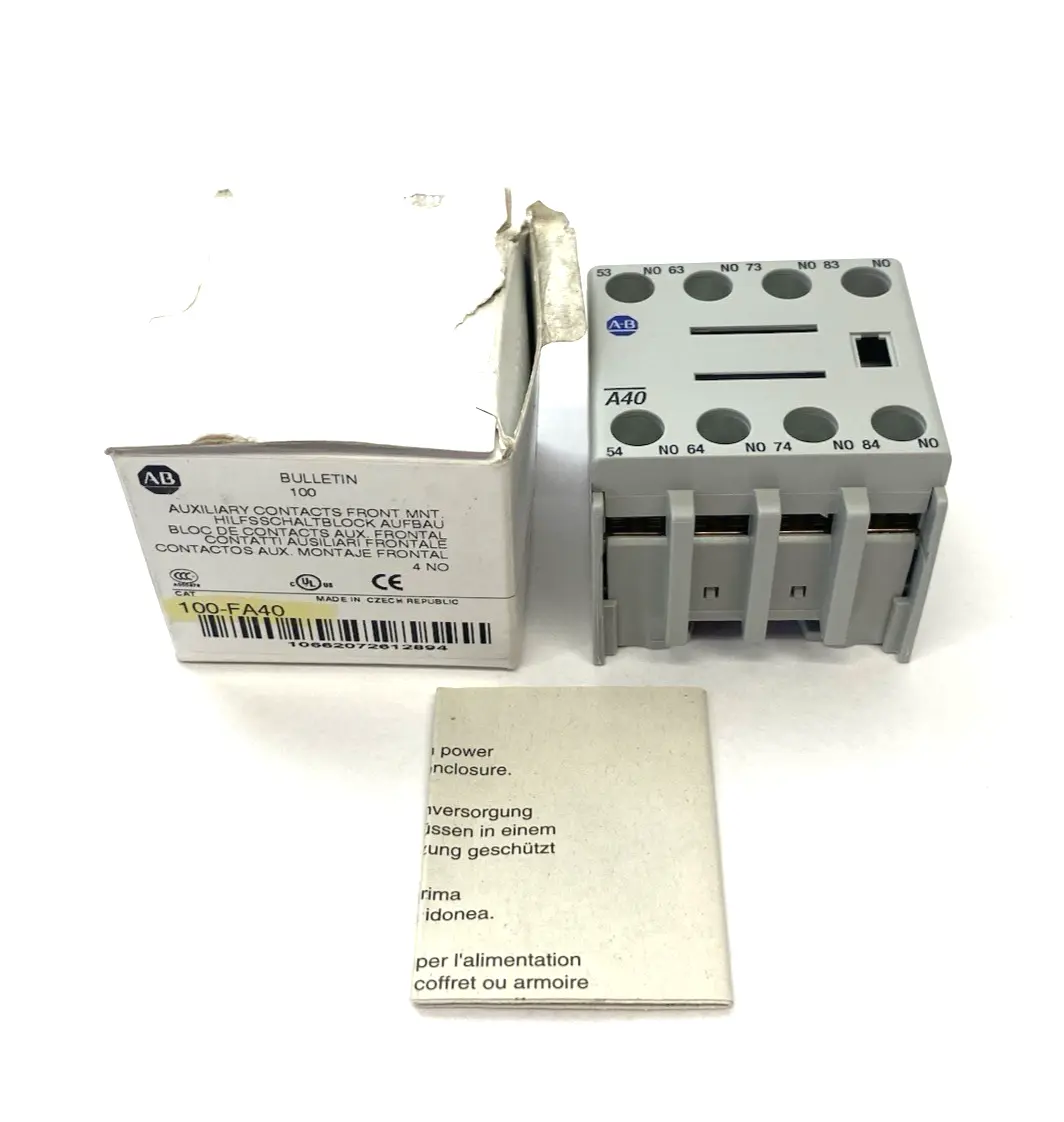 New | in-Stock Allen-Bradley Ser. B Auxiliary Contact Block, Front-Mount Contact Blocks Michigan US | Maverick Industrial Sales #1397855