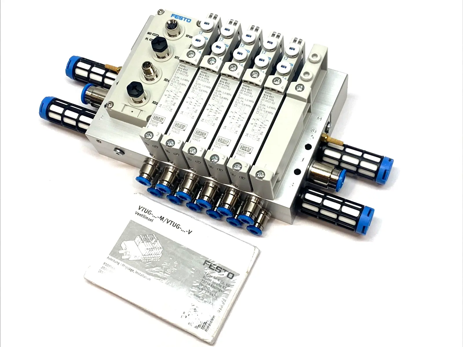 USED FESTO PNEUMATIC MANIFOLD ASSEMBLY