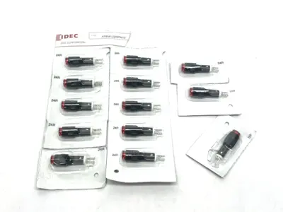 New | in-Stock IDEC Red Pilot Light Indicator LOT OF 13 Light Source Equipment Michigan US | Maverick Industrial Sales #1390998