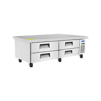 New | in-Stock Atosa New Atosa MGF8453GR 72" Refrigerated (4) Drawer Chef Base Chef Bases Illinois US | Falcon Restaurant Supply #1375328