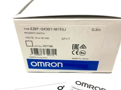 NEW OMRON PROXIMITY SENSOR FLUORORESIN COATING 3MM RANGE