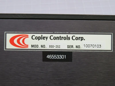 Used COPLEY CONTROLS _UNKNOWN_ Motor Controllers | OCO Industrial #1672419