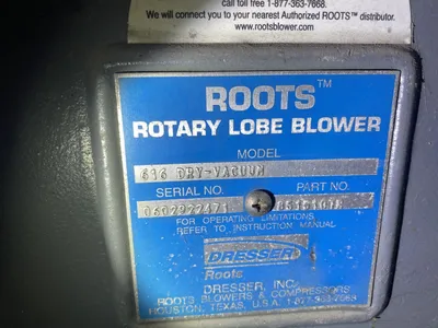 USED Dresser Roots 616 Dry Vacuum