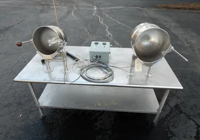 USED GROEN TWIN KETTLES TDC/3-10, TDC/3-20