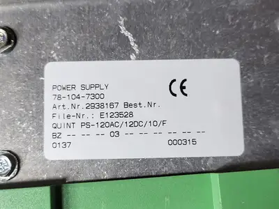 USED PHOENIX CONTACT QUINT PS-120AC/12DC/10/F