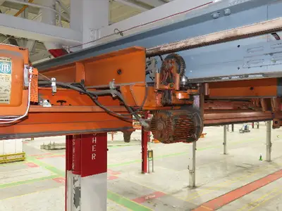Cleveland Tramrail P&H 3 Ton Underhung Bridge Crane 21' Span Magnetek Remote