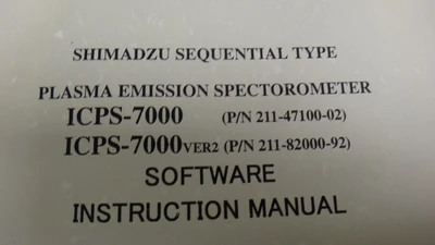 USED SHIMADZU ICPS-7000 VER.2