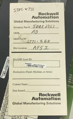 Used ALLEN-BRADLEY 1771-IGD Industrial Controls Ohio US | Surplus Asset Holdings #1240310