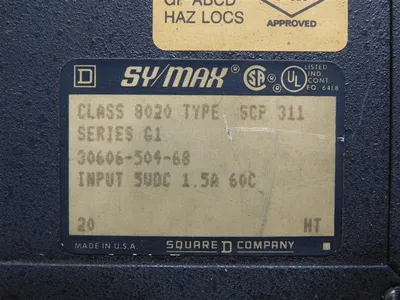 Square D 8030 SCP-311 Processor Module Series G1 Model 300 Used
