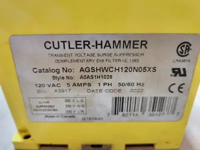 New | in-Stock CUTLER-HAMMER AGSHWCH120N05XS Transformers British Columbia CA | Lenmark #1426927