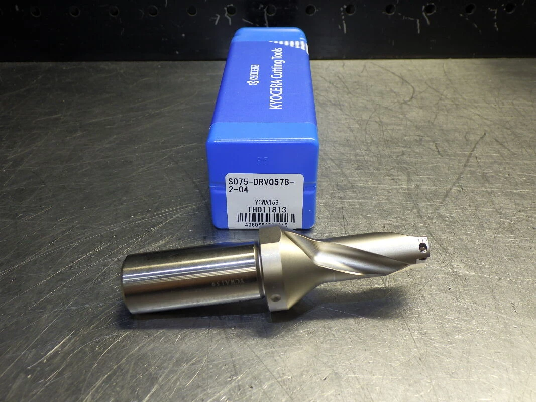 Kyocera 0.5781" Coolant Thru 2xD DRV Indexable Drill S075-DRV0578-2-04 (LOC3531)