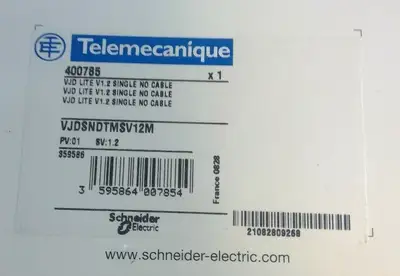 Telemecanique VJDSNDTMSV12M VJD Lite V1.2 Single No Cable SN: 21082809268 3C