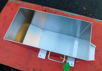 USED SANITARY BULK HOPPER 1 CUBIC FOOT