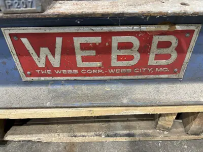 6,000 LBS WEBB MODEL #T6-PWR-IDL TANK TURNING ROLLS, POWER ROLL & IDLER: STOCK #21644