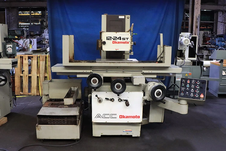 Used 1995 Okamoto ACC-1224ST, 1995, 3X AUTO FEEDS, AUTO IDF Reciprocating Surface Grinders New Jersey US | Machinery Values #1266706
