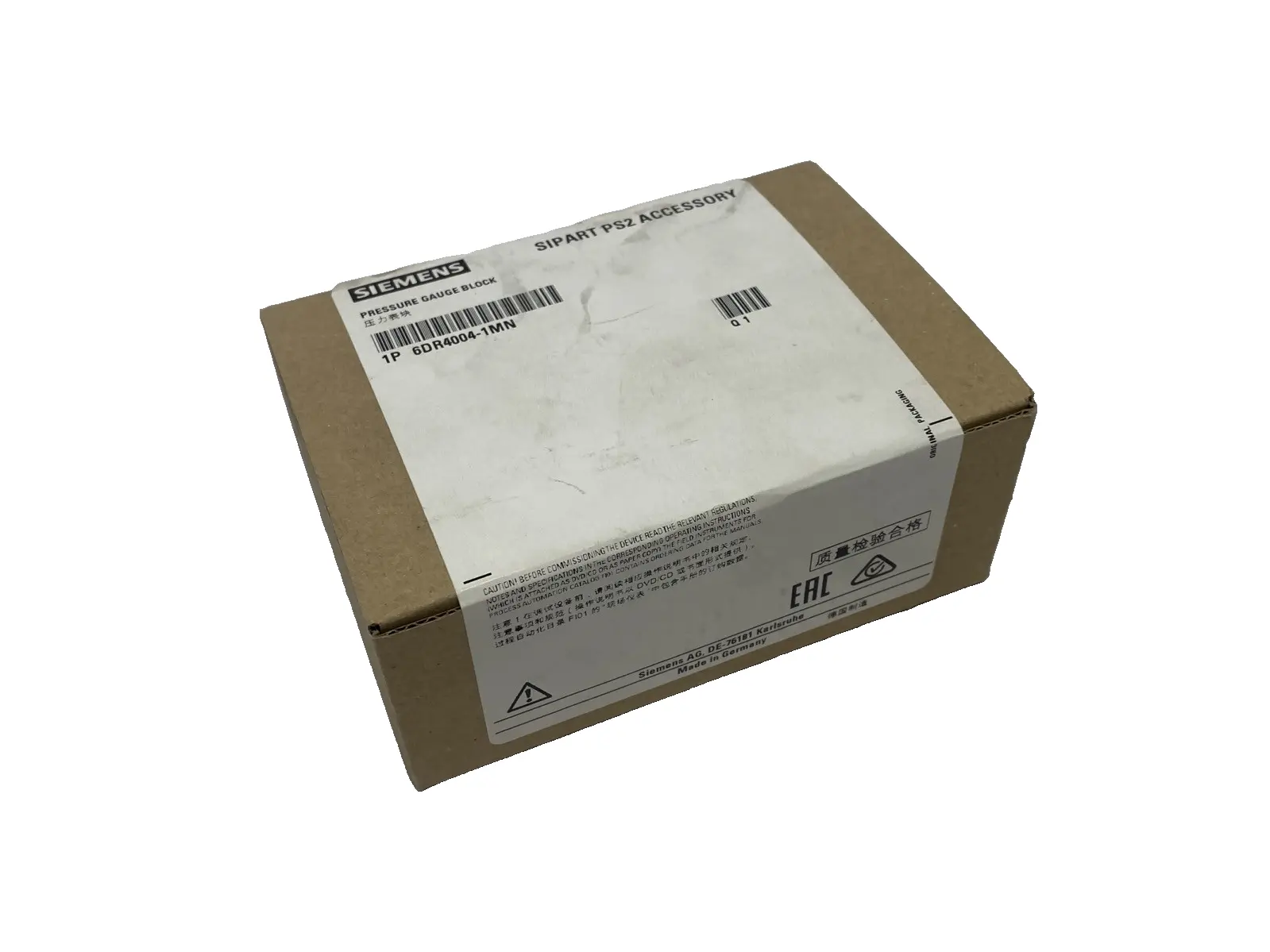 6DR4004-1MN, 6DR40041MN | Siemens 6DR4004-1MN Pressure Gauge Block, Manometer Manifold - New