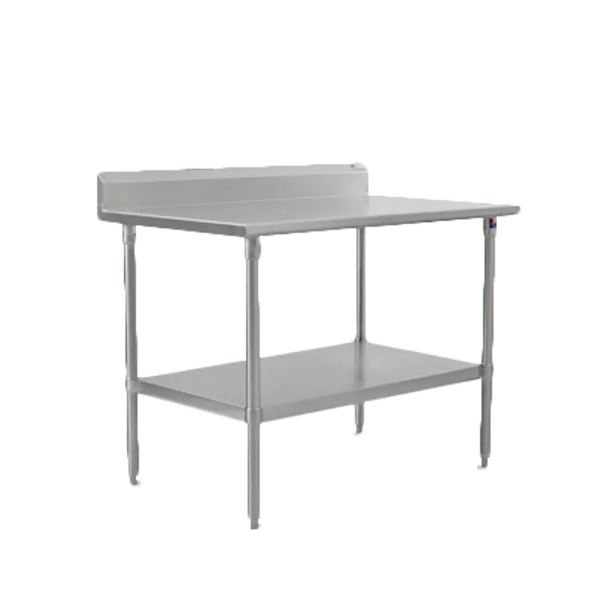 New | in-Stock John Boos Old Stock John Boos ST6R5-3060SSK-X 60"W x 30"D Stainless Steel Work Table with Backsplash Food Prep Tables Illinois US | Falcon Restaurant Supply #1375872