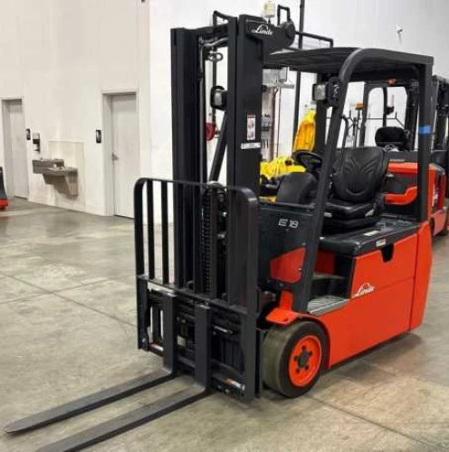 Used 2023 LINDE E18S 3-Wheel Sit down Electric Counterbalance Forklifts Pennsylvania US | National Lift Equipment #1382609