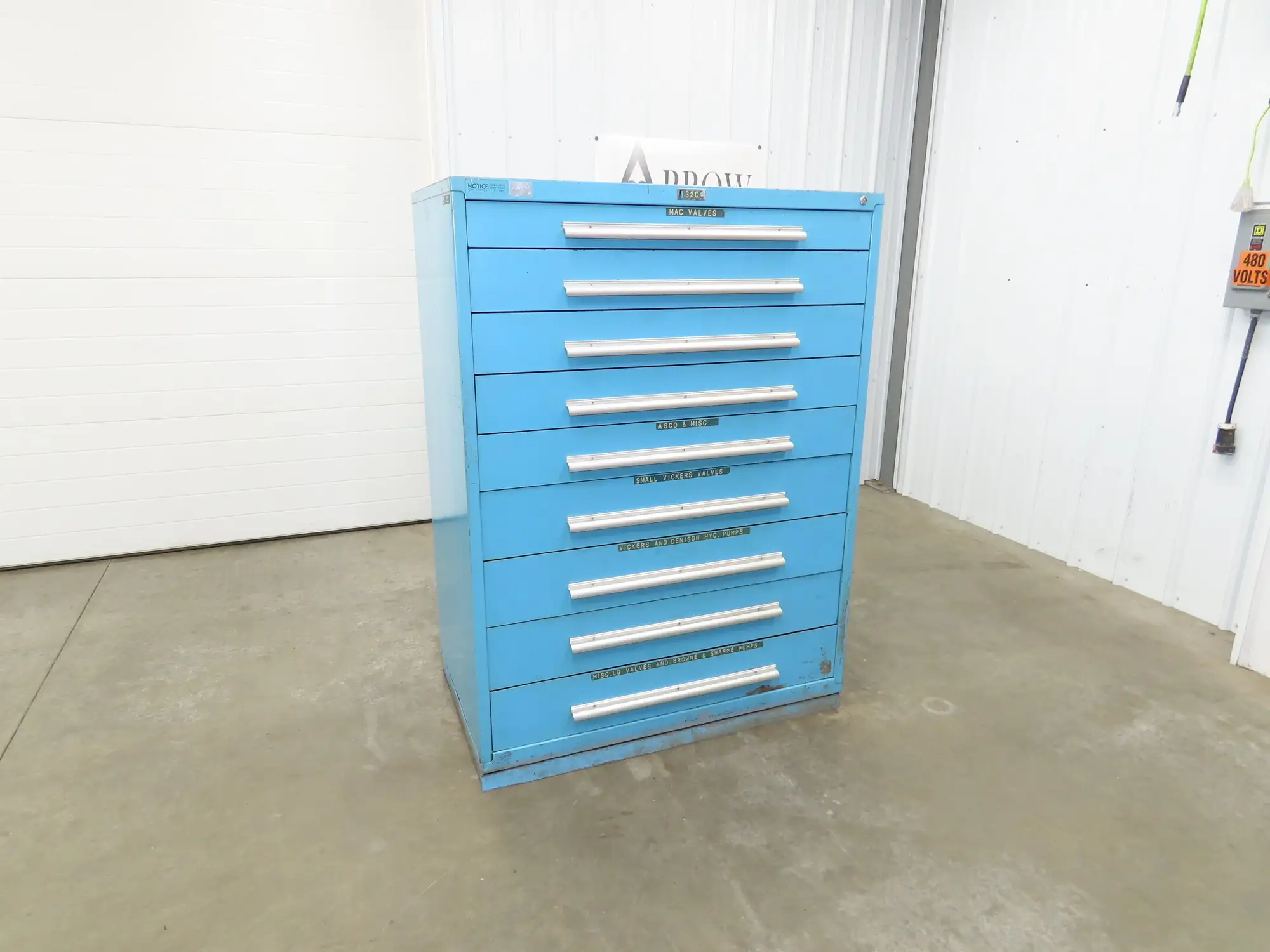 Nu-Era Modular Tool Storage Cabinet 9 Drawer 45x28x61" Vidmar Stanley Lista