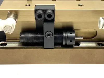 USED SCHUNK COMPACT LINEAR SLIDE PISTON ROD CYLINDER BACKLASH-FREE