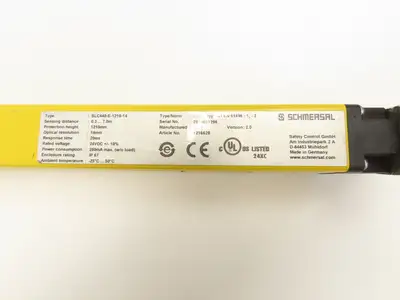 Schmersal SLC440-ER-1210-14-01 Safety Light Curtain Transmitter & Receiver Set