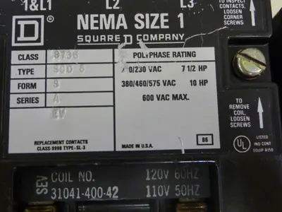 USED SQUARE D 8736-SC08