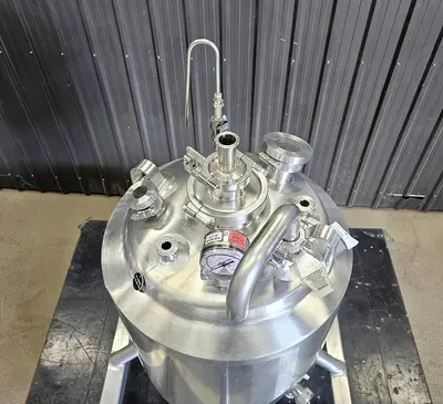 Used 26 Gallon Jacketed Tank (Reactor), Stainless Steel