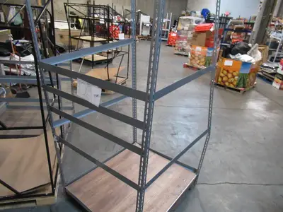 Adjustable Gray Metal Frame Built to Fit Onto Pallets - Perfect for Projects