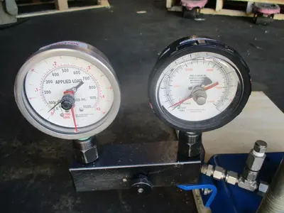 12 Ton, Fred S Carver, labratory pressure press, 24000 lb.