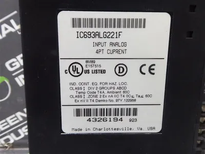 GE Fanuc IC693ALG221F 90-30 Series Analog Input Module No Cover Used