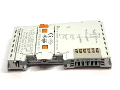 USED BECKHOFF ETHERCAT POWER SUPPLY TERMINAL 24VDC IN 5VDC 0.5A DIN RAIL