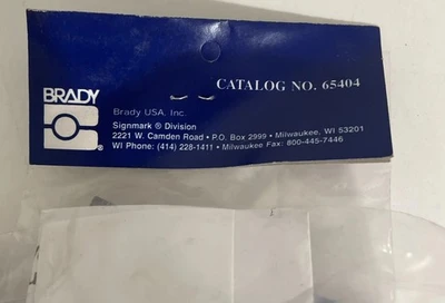 NEW Brady 65387