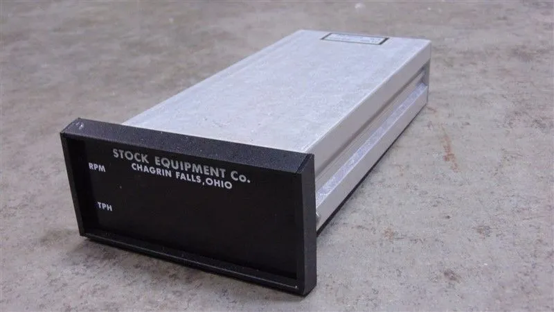 Stock Equipment Co. 1-Z8454 RPM/TPH Meter Used