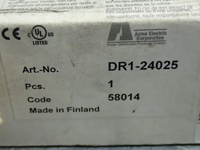 Used ACME ELECTRIC DR124025 DIN Rail Power Supplies Ohio US | HGR 24 #869657