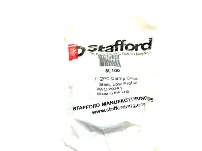 NEW STAFFORD 2PC CLAMP COLLAR 1" LOW PROFILE, STEEL