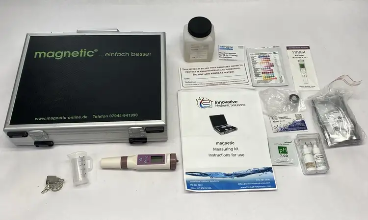 Used INNOVATIVE HYDRONIC SOLUTIONS MAGNETIC ANALYZING MEASURING KIT pH Meter Michigan US | Maverick Industrial Sales #1122904