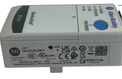 ALLEN BRADLEY 193-ECM-DNT COMMUNICATION MODULE SER. A 193ECMDNT NEW, SURPLUS