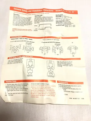 National Controls Corporation A1K-10-461 Solid State Timer Range 1-10 Sec 120VAC