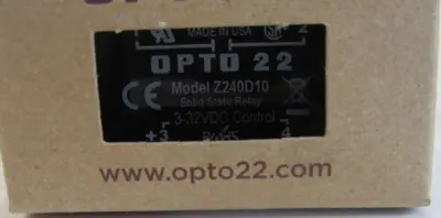 NEW LOT OF 3 OPTO 22 Z240D10 SOLID STATE RELAY 3-32VDC