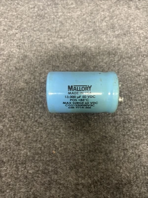 Used Mallory CGS133U050V3C Capacitors California US | Davliegogo LLC #1706165
