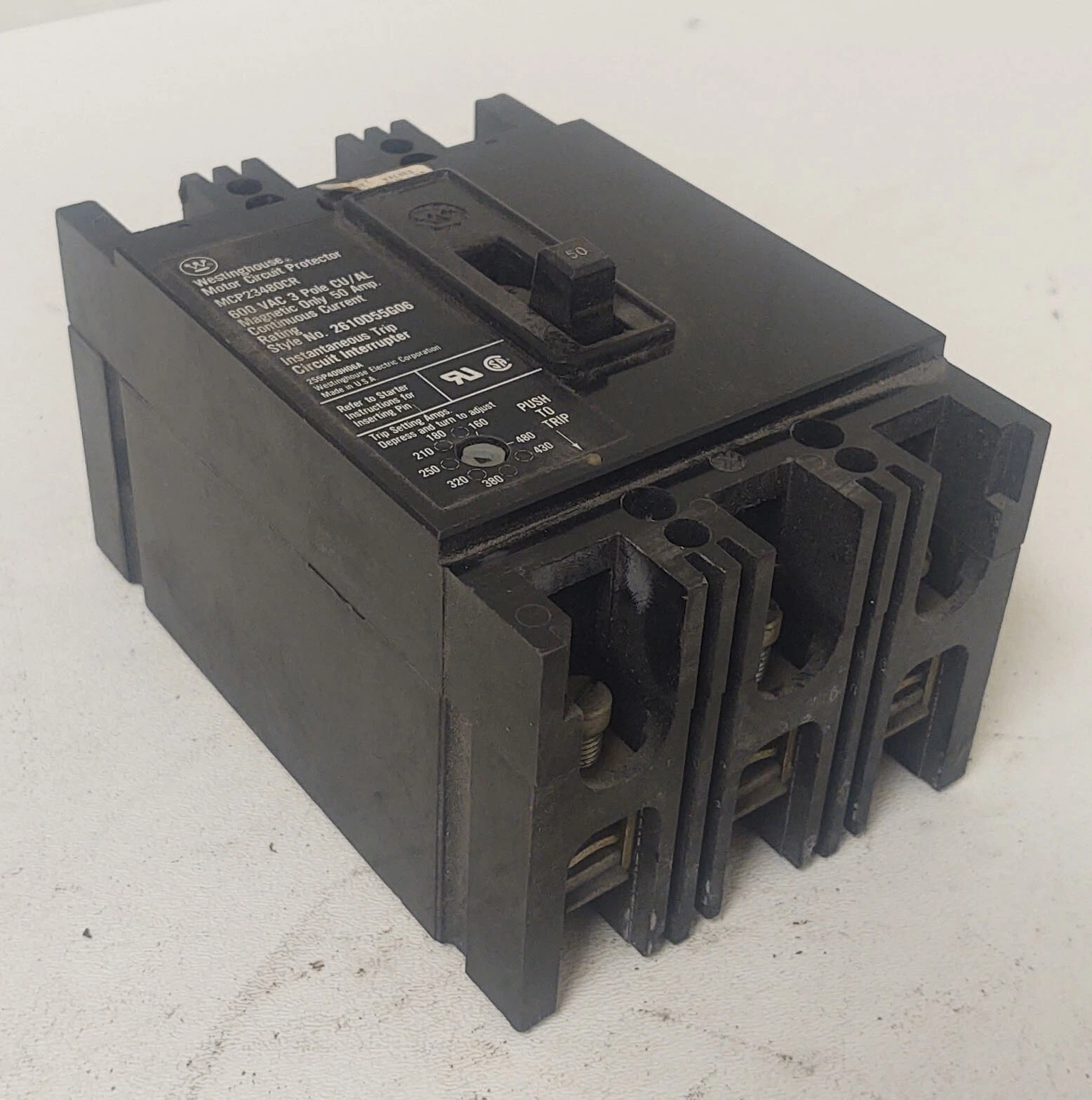 🔥 Westinghouse MCP2348DCR 50A Circuit Breaker Motor Circuit