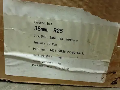 1-1/2" Rock Drill Button Bit R25 38mm, 1431-38R25-27/59-45-31