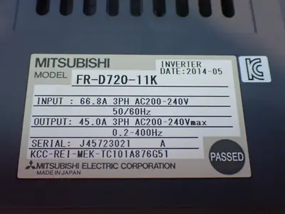NEW MITSUBISHI ELECTRIC FRD72011K
