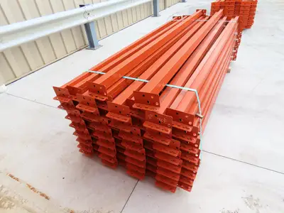 Interlake 96"x 3-1/2" Teardrop Pallet Racking Rack Step Beam Crossmember 4170Lb