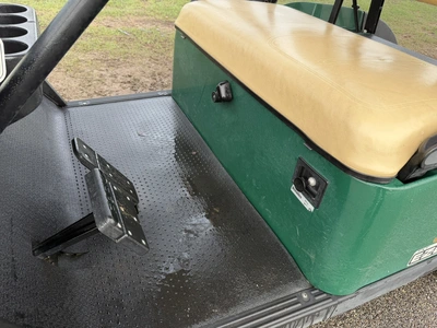 (1) 2017 E-Z-Go golf cart with a Kawasaki gas engine, model 625111G01, includes canopy, ball cover, ...