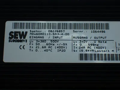 USED SEW EURODRIVE MDX61B01105A340T