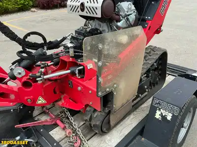 USED BARRETO 37-SG STUMP GRINDER WITH TRAILER